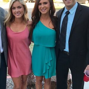 BCBGMAXAZRIA Secha one shoulder draped mini dress